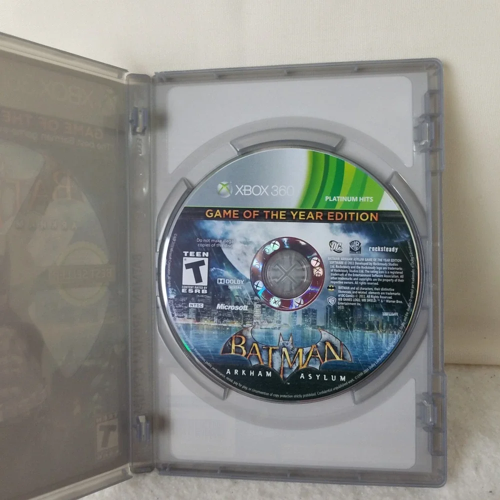 Batman Arkham Asylum Game of the Year Edition - Microsoft Xbox 360 Platinum Hits